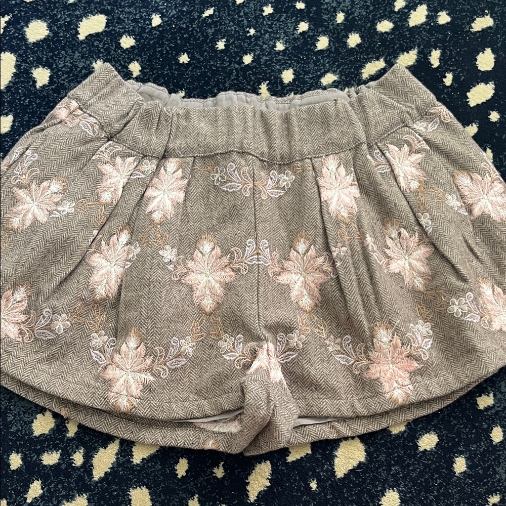 Free People embroidered shorts